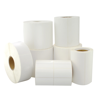 合成不干胶标签纸50*20 25 30 40 60 70 80 90 100 102 152条码打印机生鲜食品冷链库空白贴纸手写防水撕不烂