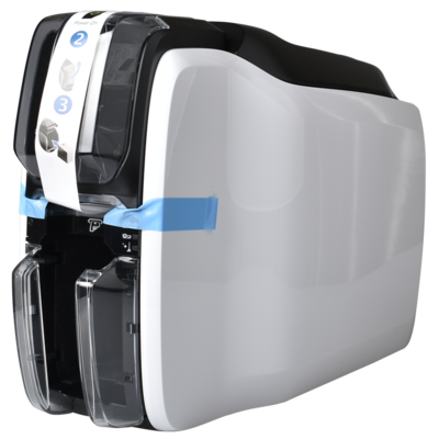 ZEBRA斑马zc100 彩色证卡打印机 单面 工作证健康证卡片 ic卡id卡会员卡门禁学生证